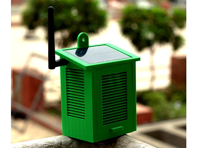 Solar Powered WiFi Weather Station by OpenGreenEnergy