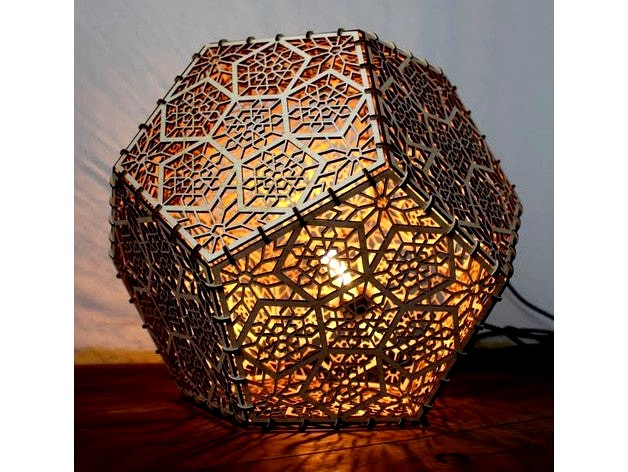 Dodecahedron Lamp by IliasBarthelemy