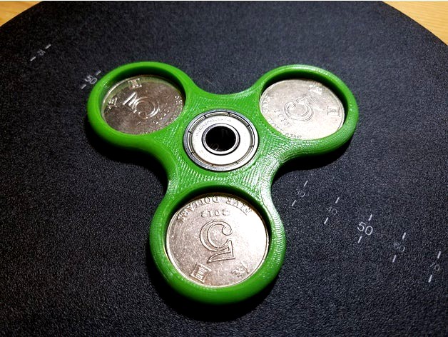 Hong Kong 5 Dollar Tri-Spinner Fidget Toy by terrytongcc