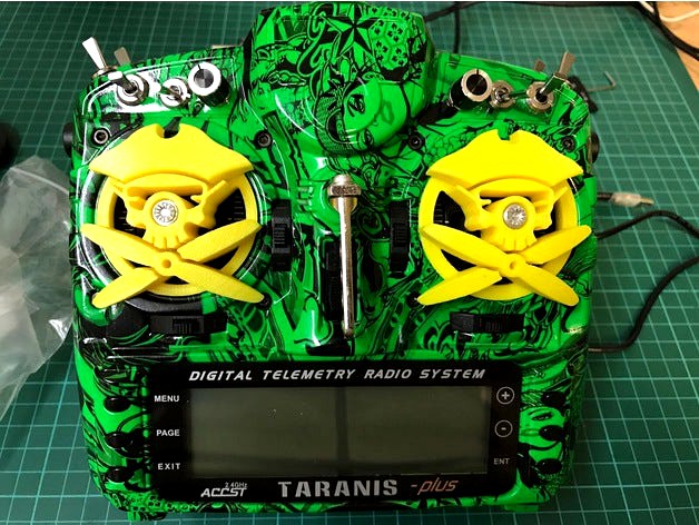 Taranis X9D Gimbal Protector | Hirates FPV Crew Edition  by sledgehammer46