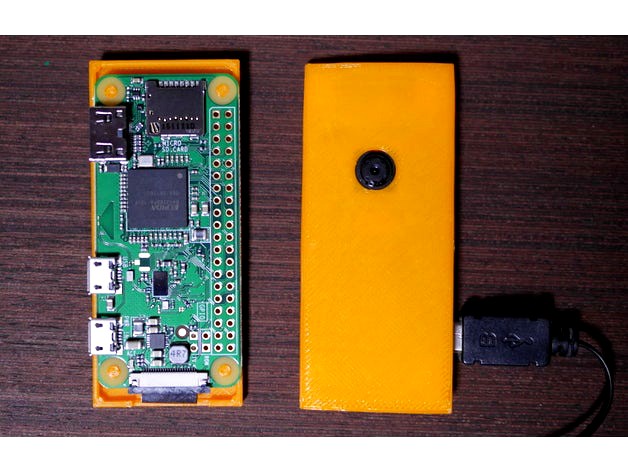 case for "raspberry pi zero/zero w" with "Camera Module for Raspberry Pi Zero" by atsushi_kbt