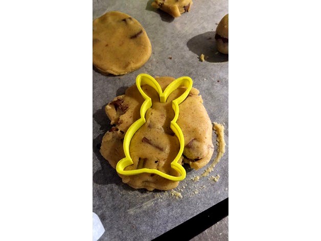 Easter Bunny Cookie Cutter - high resolution by SimonSolar2C