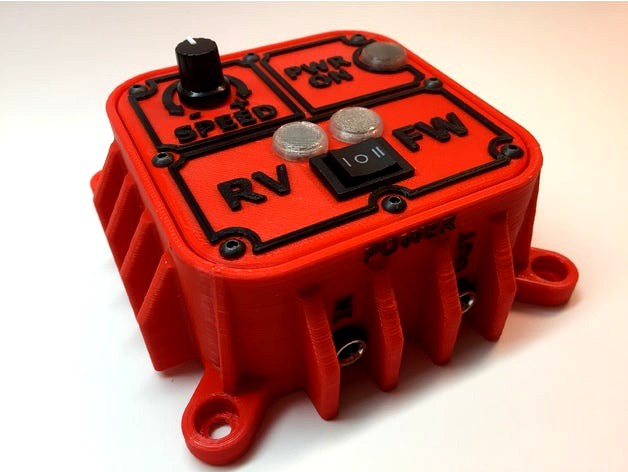 DC Motor Controller Box by 3DPRINTINGWORLD