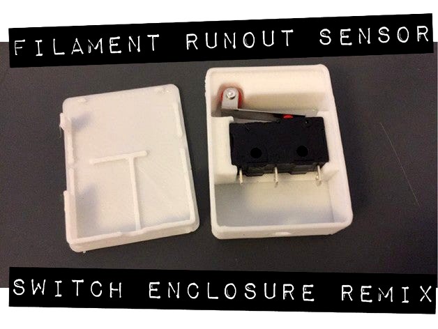 End of Filament Sensor (Switch) REMIX (with Mounting Options) by barrettdent