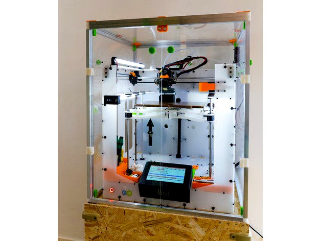 Dismountable 3D printer enclosure by robas