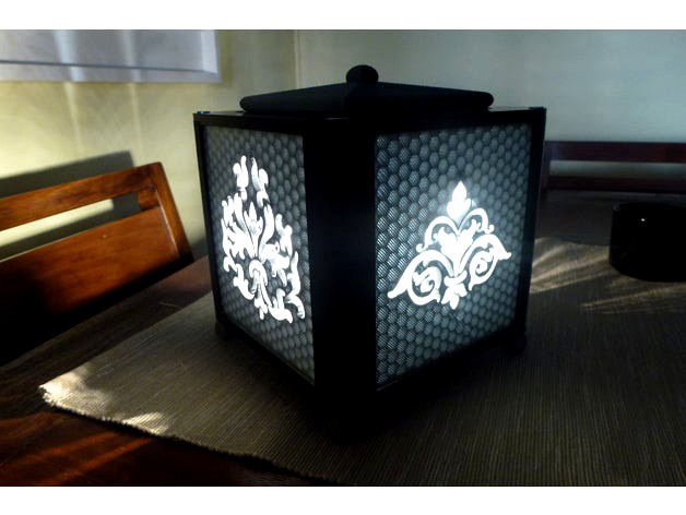 vintage cube lamp by jasobrino66