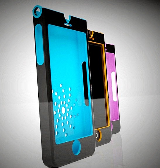 Stylish Iphone 5 case concept 3d printable