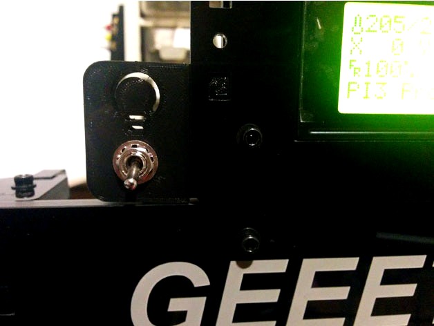 Geeetech I3 Acrylic led light switch by toodark