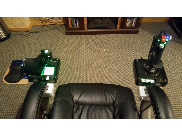 DIY office chair cockpit for VR(HTC VIVE/OCULUS) with x52 hotas by Vendeta44