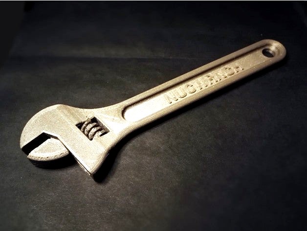 Fully assembled more 3D printable wrench (customizable) by DrLex