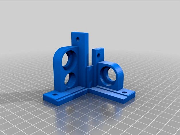 Cl-260 Ultimaker clone tuning parts light version - 2020 precision extrusion connectors + axis + stepper mounts by ForenSeil