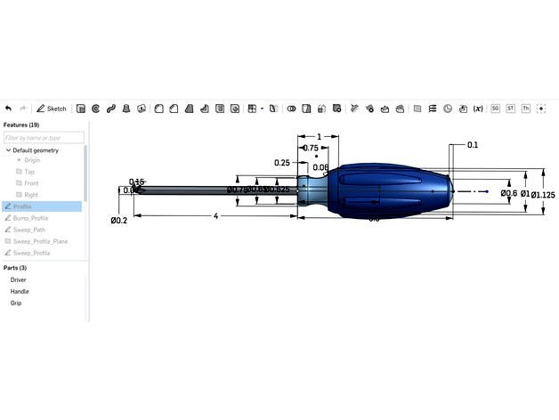 Screwdriver (test) by OnShape