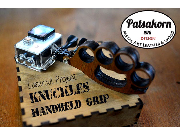 Lasercut Knuckles Handheld Camera Grip by patsakorn