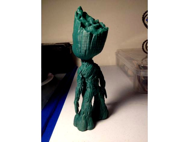 Standing Baby Groot (Reworked to Print w No Raft) by doc3f