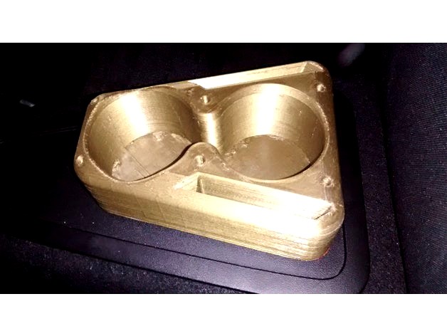 Nissan Leaf Rear Cup Holders (UPDATED) by mausolfb