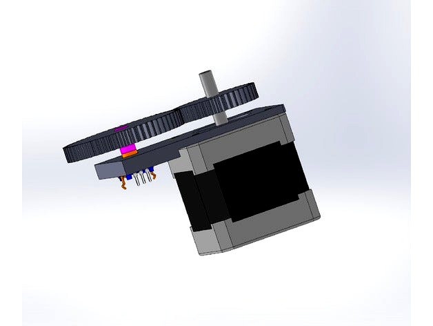 Stepper motor with rotary encoder by shohei