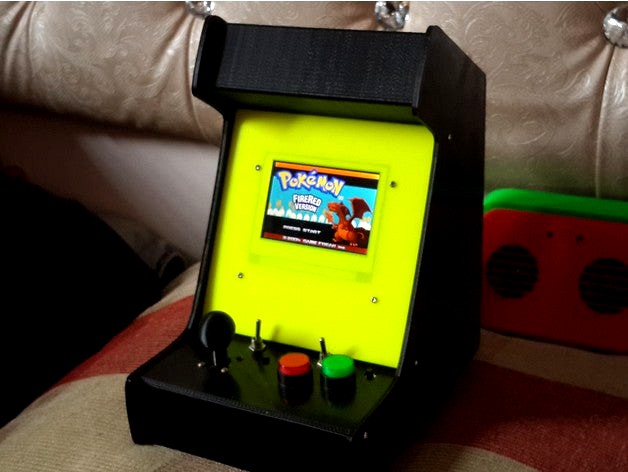 Theletech Arcade Cabinet for GBA SP main and screen with 36mm speaker by theletech