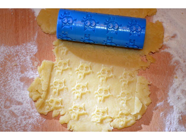 xmas, chrismas, cook, Designer Creates Engraved Rolling Pins That Stamp Dough With Cheerful Patterns by 3DHoneycake