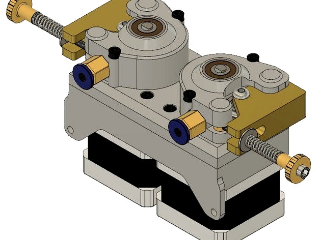 DPGE: Double Planetary Gearbox Extruder (beta) by Swinhufvud