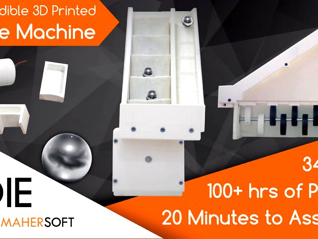 The 3D Printed Marble Machine by Maher Soft by Mahersoft