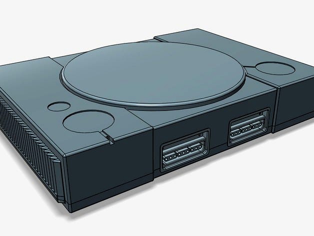 Playstation Pi Mega (Raspberry Pi 2 + 3 Case) by The_Craft_Dude