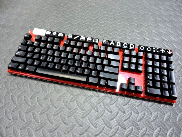 Mechanical ALPS Keyboard With 20 Macro Keys by ReallyBigTeeth