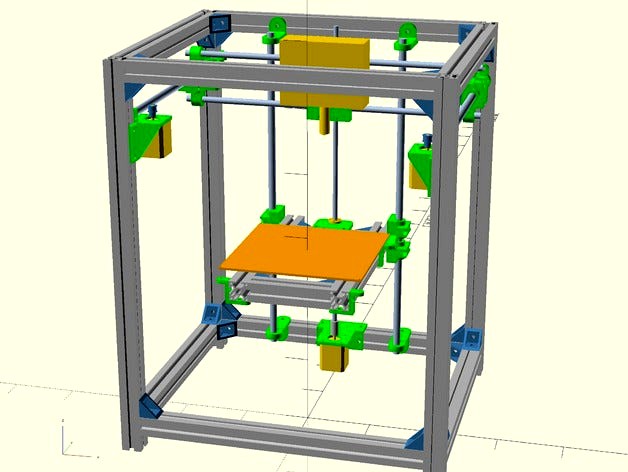 Fully Parametric 3D Printer CoreXY "HyperQbert" by projunk