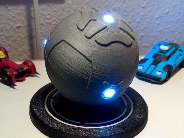 Rocket League ball with LEDs and stand by link0007