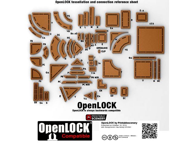 OpenLOCK Tessellation Templates by Printablescenery