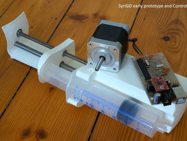 SyriGo - Open Hardware Programmable Syringe Pump by Ocram