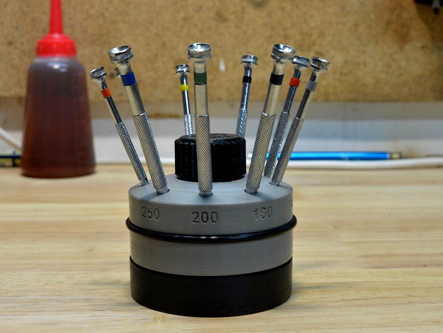 Watchmakers Screwdriver Rotating Stand by xavitury