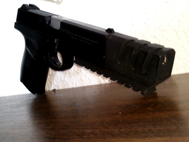 Compensator with Picatinny Rail for S&W Sigma 40F by Nain