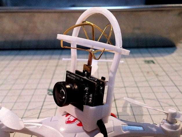 The Whoopinator- FPV Quad Camera Mount by SexyCyborg
