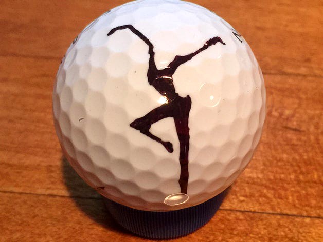 Golf Ball Marker - Fire Dancer by idnarbjm