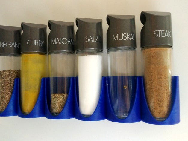 Spice shelf for EMSA or other spice jars by JoHerz