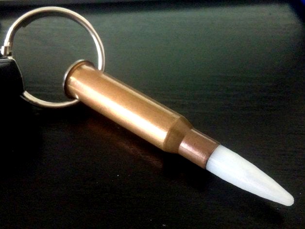 7.62mm bullet keychain by Wingman308