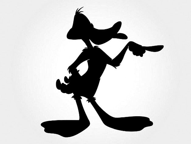 Warner Brothers cartoons 3d silhouettes  by caj