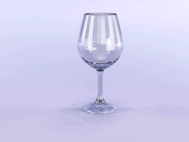 Simple Wine Glass Easy Print by A13Xg