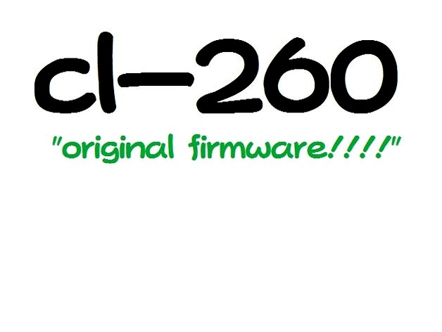 cl-260 standard firmware (outdated!) by renoisenoir