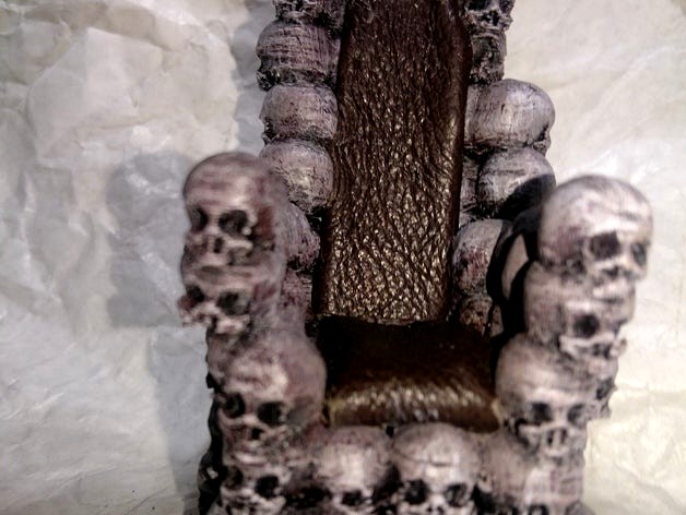 skull throne by bouncygoth