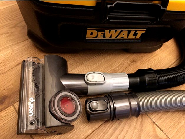 Dyson to Dewalt Tool adaptor 32mm 1.25inch  by wibbcat
