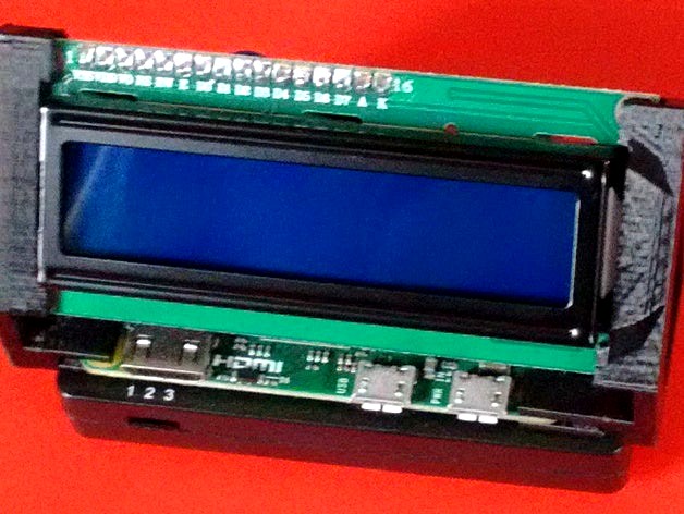 Raspberry Pi Zero LCD brackets by clarionut