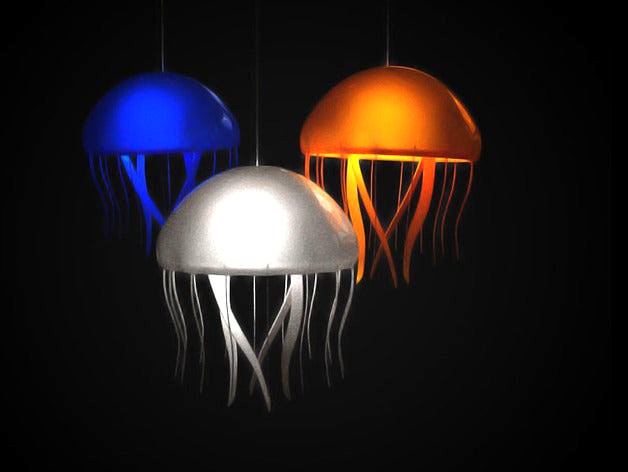 Jellyfish lamps with attachable tentacles   by PRATRIK