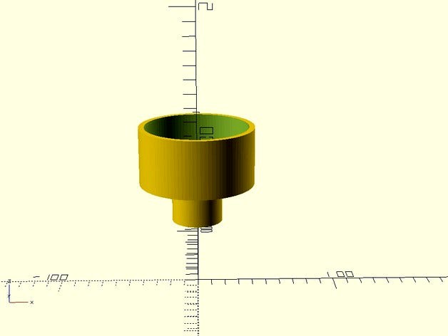 Tea Light to 3/8th inch dowel rod adapter ver2 by tylerdurden996