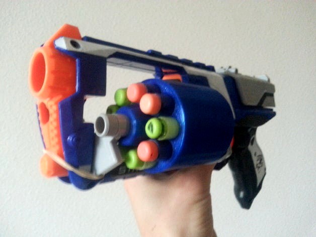 Nerf Strongarm Mod: 9 Dart Cylinder by BellinghamXC