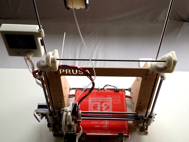 One Z-Motor / Filament holder solution for Prusa i3 Rework by WieMi