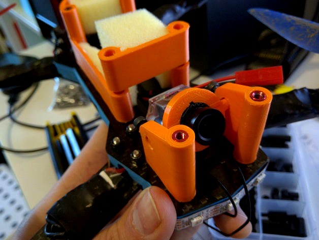 ZMR250 tilting Foxeer FPV camera mount by SnakeJayd