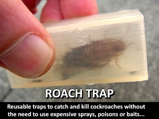 Roach Trap...Reusable trap to catch and kill cockroaches by muzz64