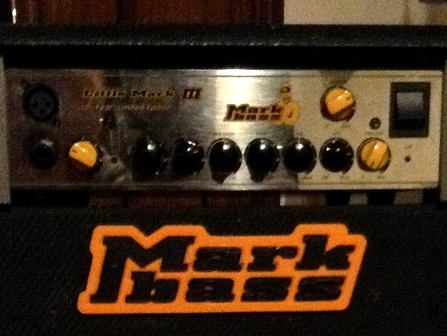 Mark Bass logo, bass guitar amplifier by fede27