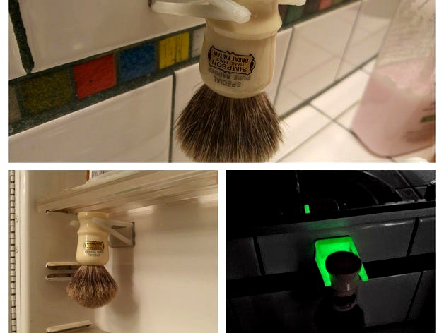 Shaving brush holder by Tigglebitties